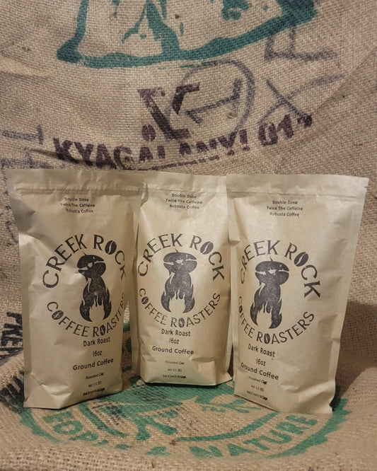Double Dose 100% Guatemalan Robusta, Medium Roast, SHIPPING INCLUDED in PRICE